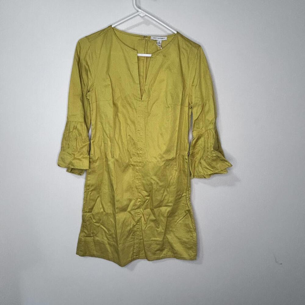 NWT Free Assembly Tunic Mustard yellow Women's size S